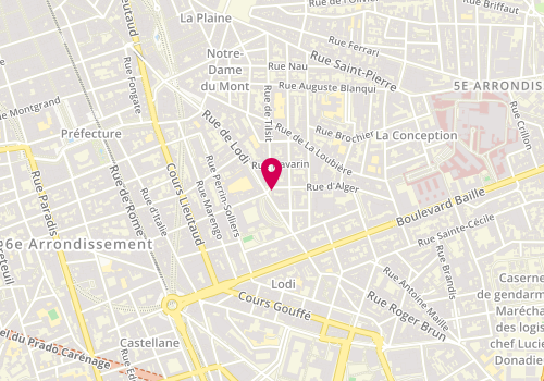 Plan de CARVIN Laetitia, 97 Rue de Tilsit, 13006 Marseille