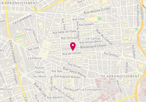 Plan de CLAIRFOND Stéphane, 74 Boulevard Eugène Pierre, 13005 Marseille