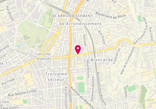 Plan de BATLLE BISOGNO Laetitia, 85 Boulevard de la Blancarde, 13004 Marseille