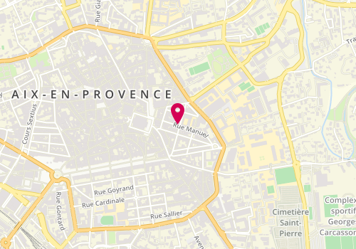 Plan de GALLICE Nicolas, 21 Rue Manuel, 13100 Aix-en-Provence