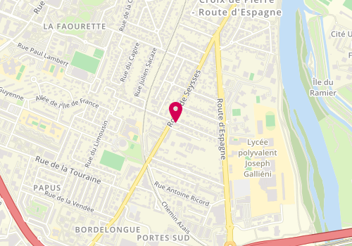 Plan de DACO Nathalie, 35 Rue Gustave Charpentier, 31100 Toulouse