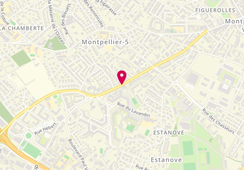 Plan de BURGAT Claire, 65 Route de Lavrune, 34070 Montpellier