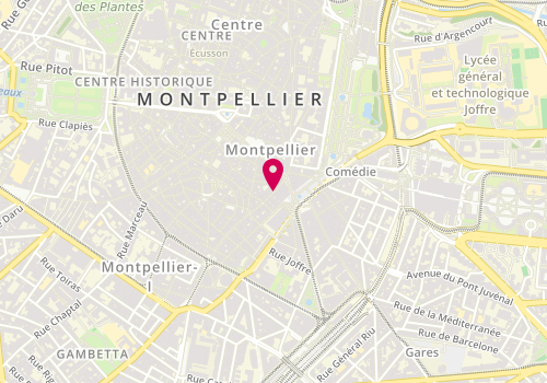 Plan de COURAULT Andréa, 8 Grand Rue Jean Moulin, 34000 Montpellier