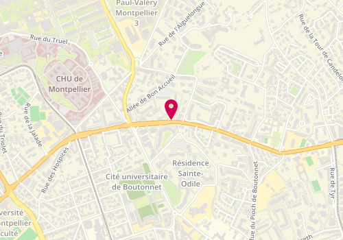 Plan de ESPINASSE Marie, 201 Avenue de la Justice de Castelnau, 34090 Montpellier
