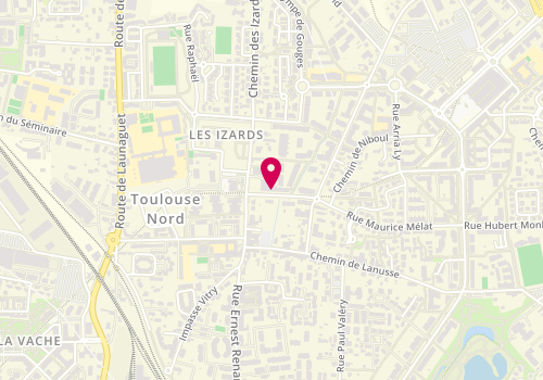 Plan de DHORDAIN Rebecca, 8 Rue du Colonel Paillol, 31200 Toulouse