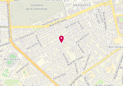 Plan de GHETTEM Julien, 41 Rue Jean Renaud Dandicolle, 33000 Bordeaux