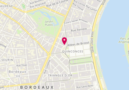 Plan de AMRANE-LARRIEU Benjamin, 17 Place des Quinconces, 33000 Bordeaux