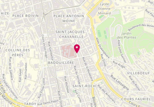 Plan de CUSSET Yannick, 7 Rue Fougerolles, 42100 Saint-Étienne