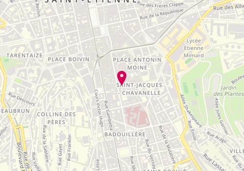 Plan de GUILLOT Timothée, 25 Ter Rue Léon Nautin, 42000 Saint-Étienne
