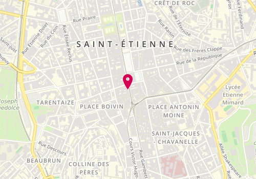 Plan de CANET Julie, 10 Rue Général Foy, 42000 Saint-Étienne