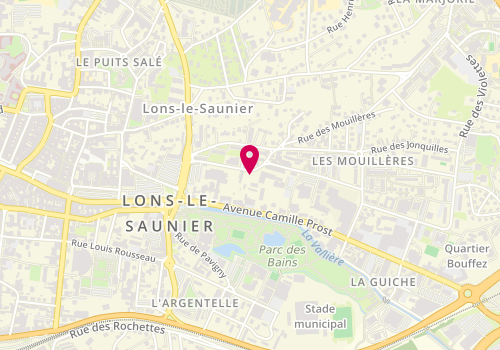 Plan de AUBERT Eva, 2 Bis Rue des Mouillères, 39000 Lons-le-Saunier