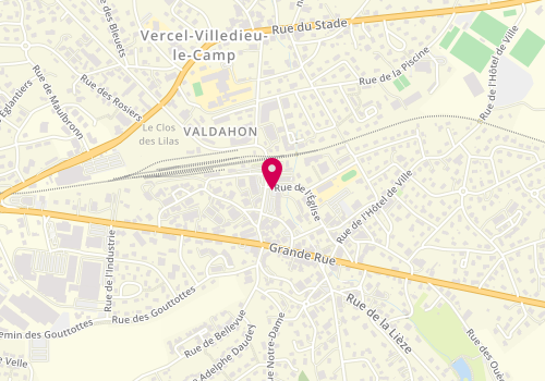 Plan de BAILLEUL Valérie, 22 Rue de la Gare, 25800 Valdahon