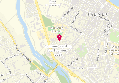 Plan de AMBEL Vincent, 61 Rue Saint Louis, 49400 Saumur