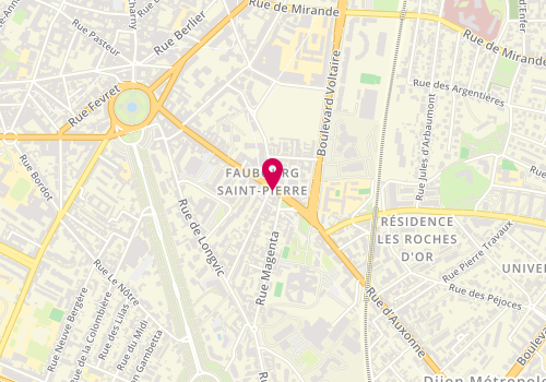 Plan de Pedicure Podologue, 64 Rue d'Auxonne, 21000 Dijon