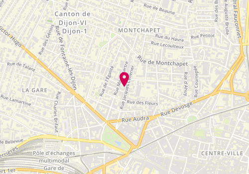 Plan de CABOURDIN Olivier, 1 Rue Nicolas Berthot, 21000 Dijon