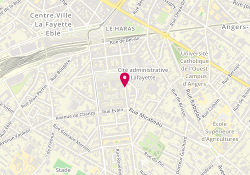 Plan de GUIOT Frédéric, 33 Rue Dupetit Thouars, 49000 Angers