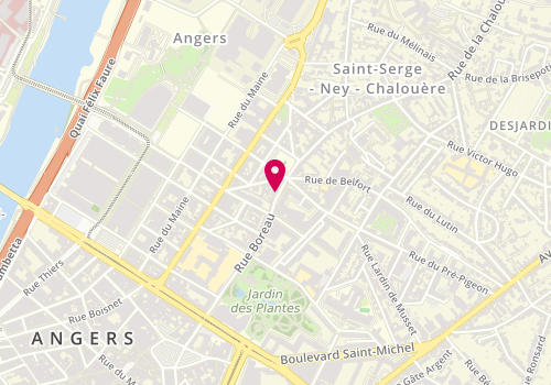 Plan de LAUNAY Flavie, 8 Rue Boreau, 49100 Angers