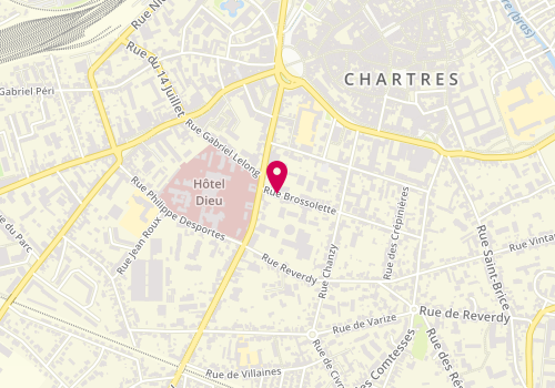 Plan de DESNOTS Stéphanie, 44 Rue Brossolette, 28000 Chartres