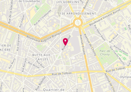 Plan de ANDRIEU Nathalie, 35 Rue Bobillot, 75013 Paris