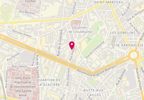 Plan de ASSAN Kathleen, 14 Rue Vulpian, 75013 Paris