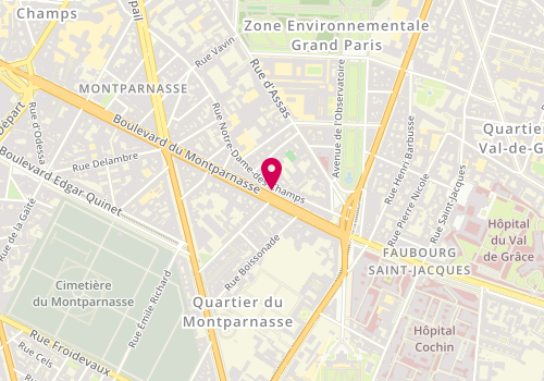 Plan de AMAR Jessica, 149 Boulevard du Montparnasse, 75006 Paris