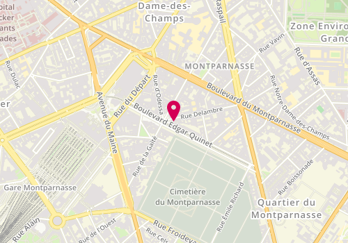 Plan de AUDOUEINEIX Marie, 54 Boulevard Edgar Quinet, 75014 Paris