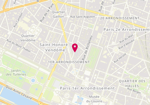 Plan de AUBERT Arnaud, 8 Rue Sainte Anne, 75001 Paris