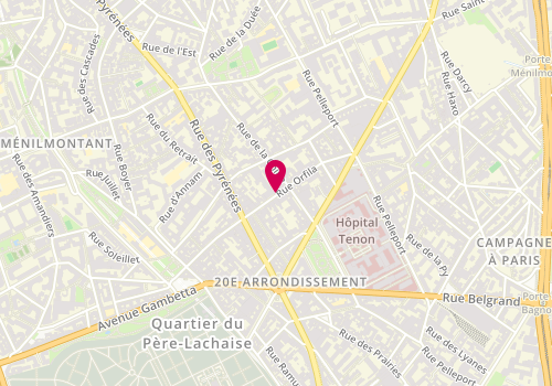 Plan de APPERT Bénédicte, 59 Rue Orfila, 75020 Paris