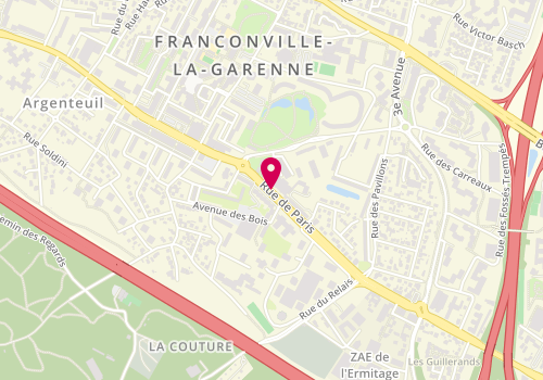 Plan de AIBOUT LATOSKA Magalie, 46 Rue de Paris, 95130 Franconville