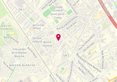 Plan de GIRONDE Philippe, 88 Rue de la Maison Blanche, 51100 Reims