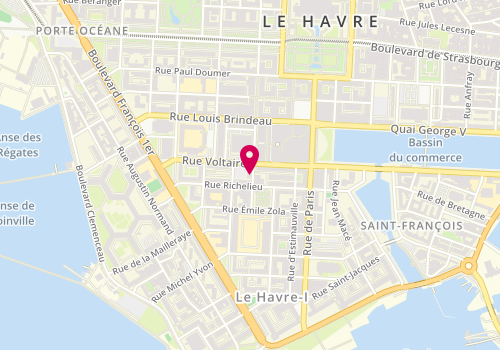 Plan de SENECHAL Loryne, 7 Rue Bernardin de Saint Pierre, 76600 Le Havre