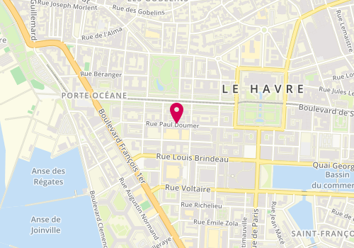 Plan de MASSART Antoine, 49 Rue Paul Doumer, 76600 Le Havre