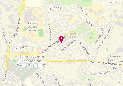Plan de ACCART Charlotte, 54 Avenue Robert Schuman, 02100 Saint-Quentin